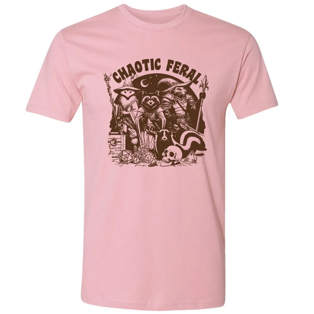 DND Inspired Raccoon Opossum Chaotic Feral - Light Pink - 3