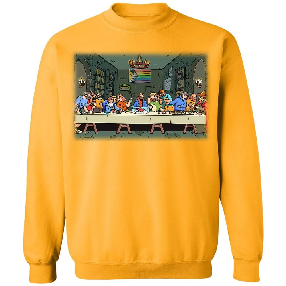 DnD Characters Pride Themed The Last Supper Shirt Classic Unisex Sweatshirt - Gold - 11