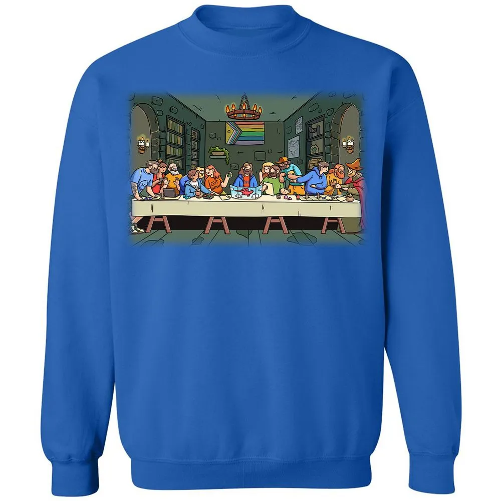 DnD Characters Pride Themed The Last Supper Shirt Classic Unisex Sweatshirt - Royal - 9