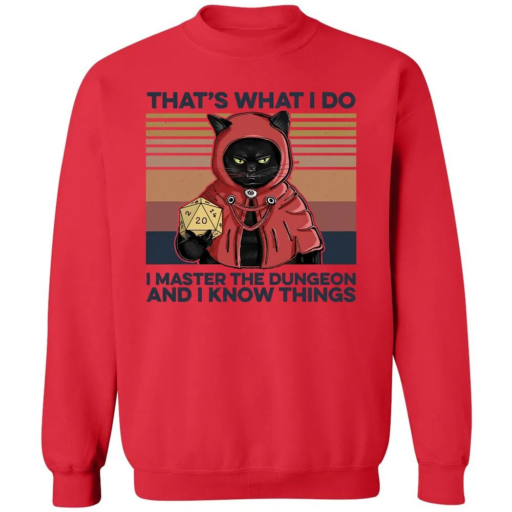 I Master The Dungeons Classic Unisex Sweatshirt - Red - 5