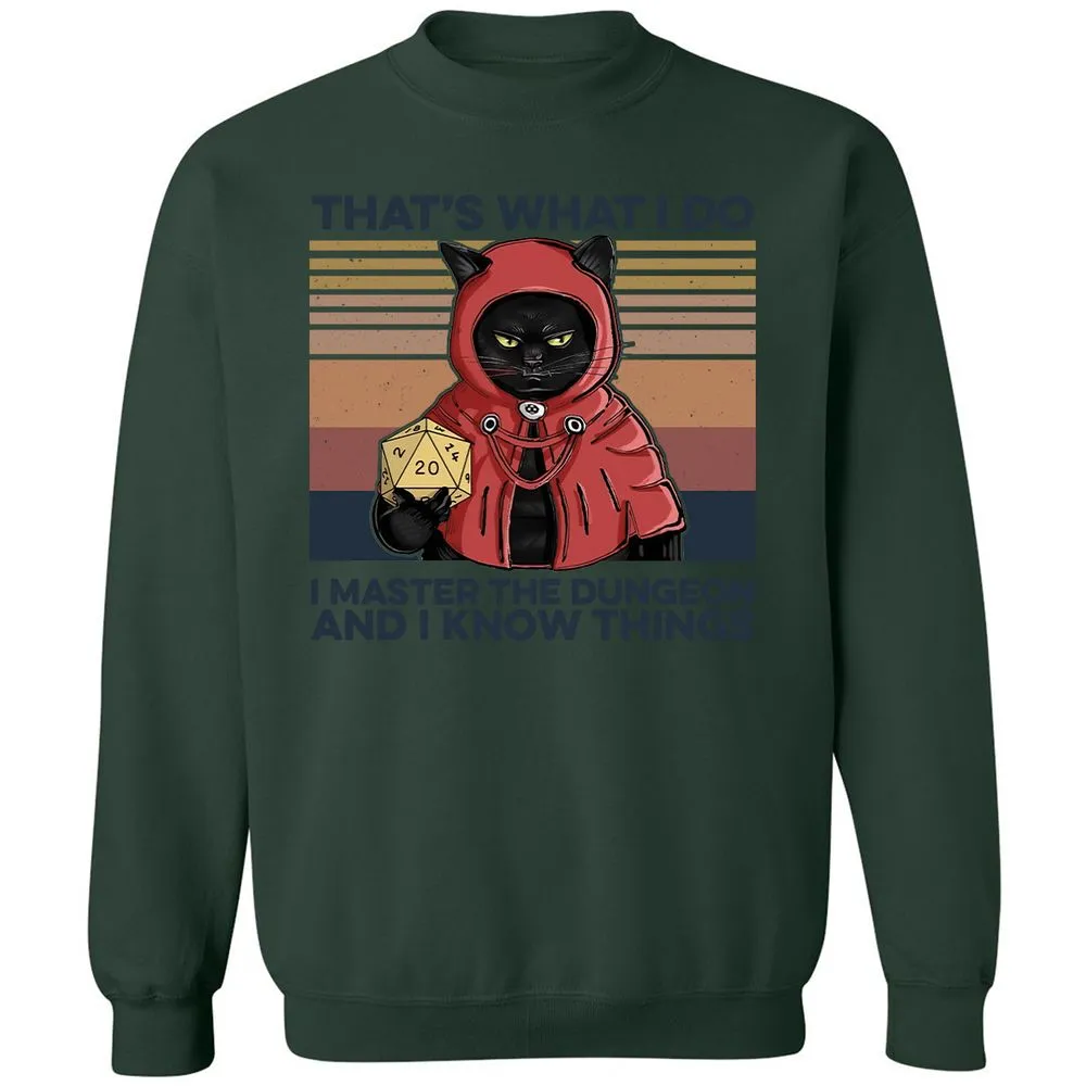 I Master The Dungeons Classic Unisex Sweatshirt - Forest Green - 4