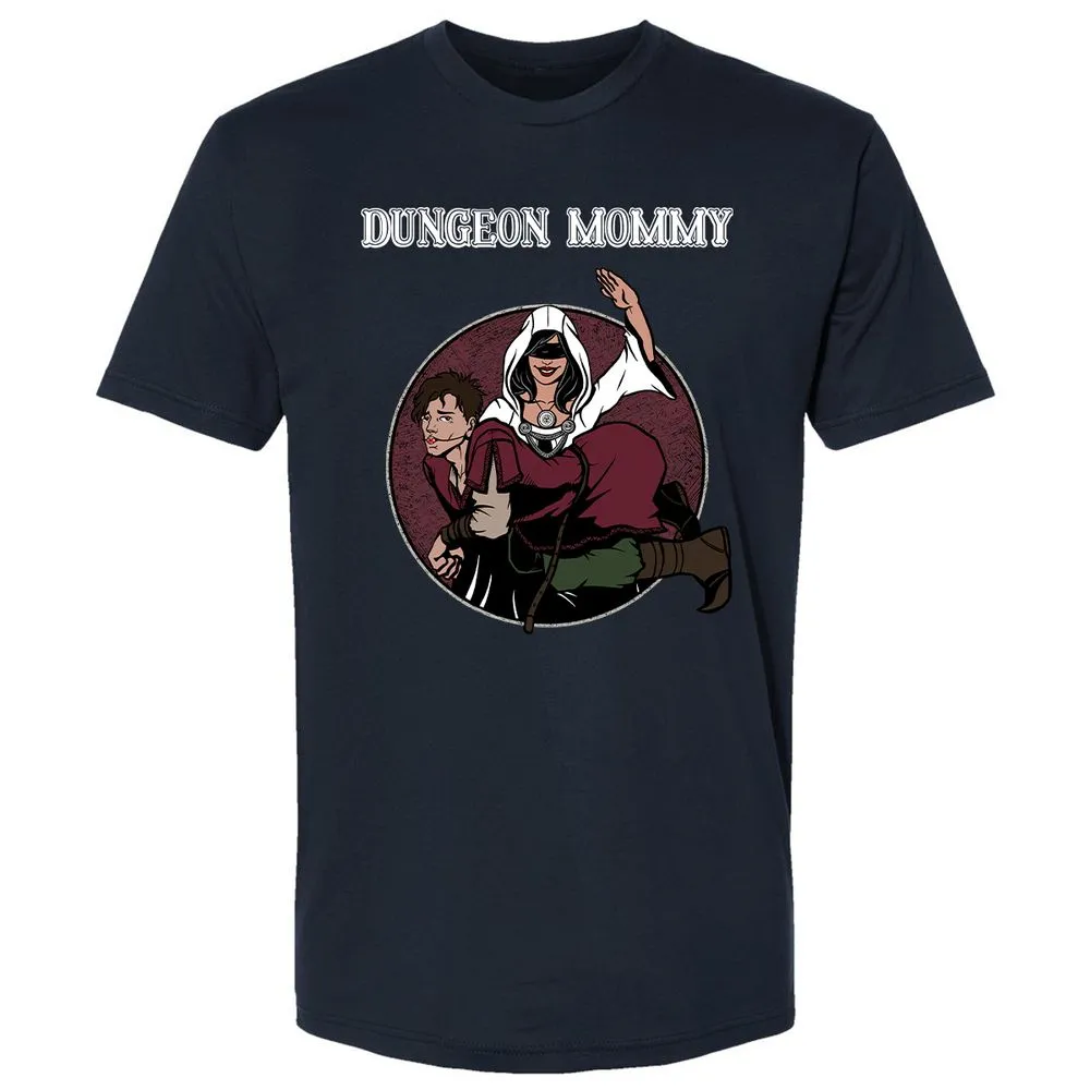 Dominant Dungeon Mommy Premium Unisex T-Shirt - Midnight Navy - 2