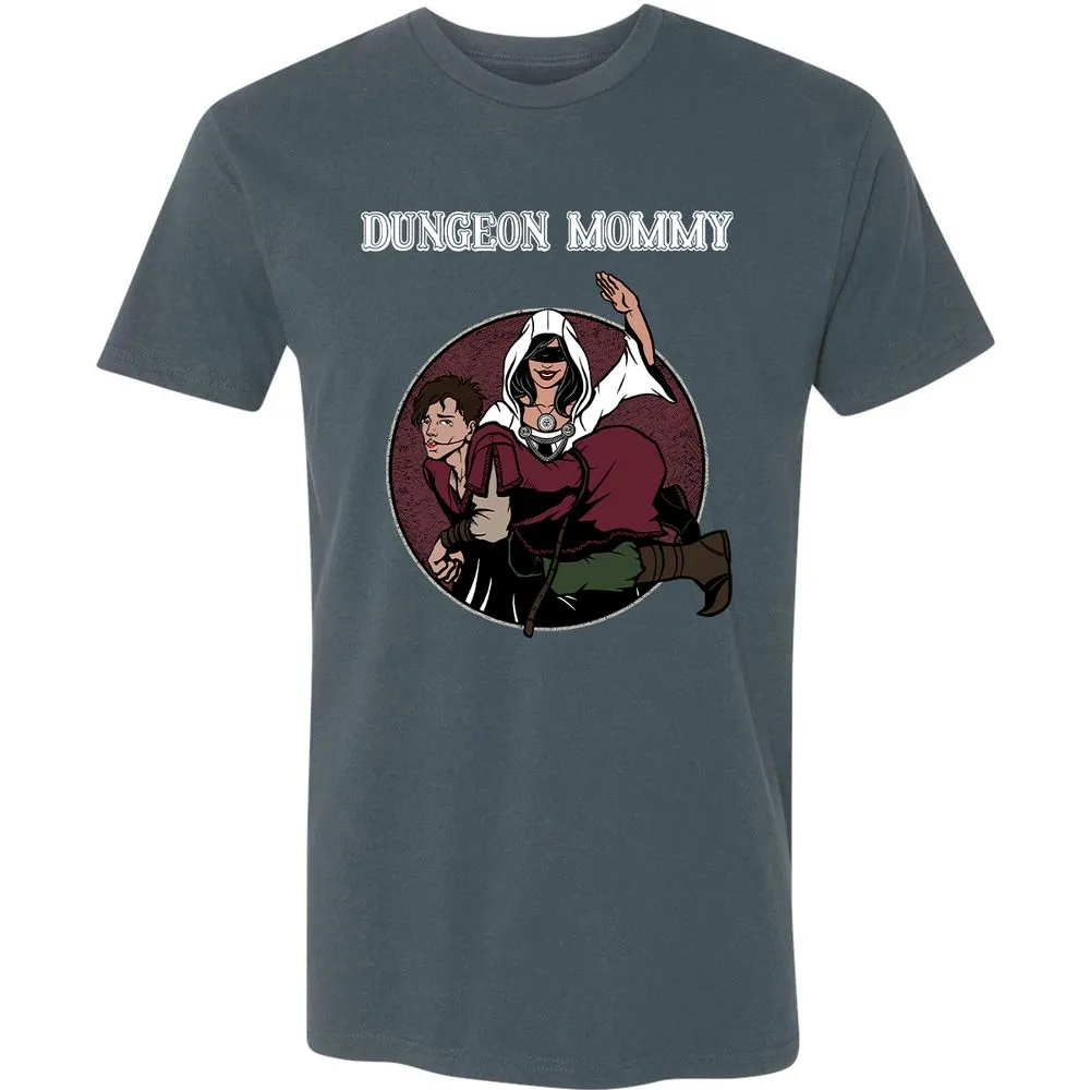Dominant Dungeon Mommy Premium Unisex T-Shirt - Indigo - 15