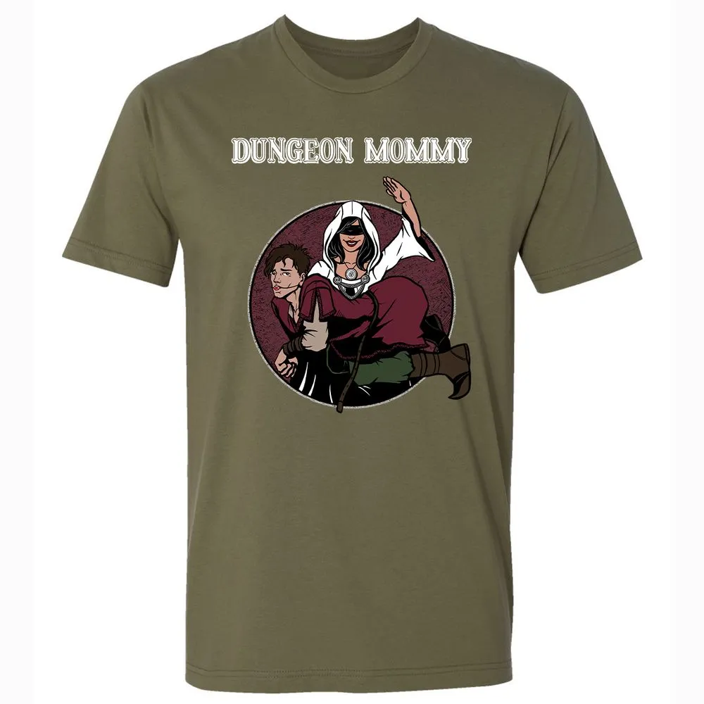 Dominant Dungeon Mommy Premium Unisex T-Shirt - Military Green - 5
