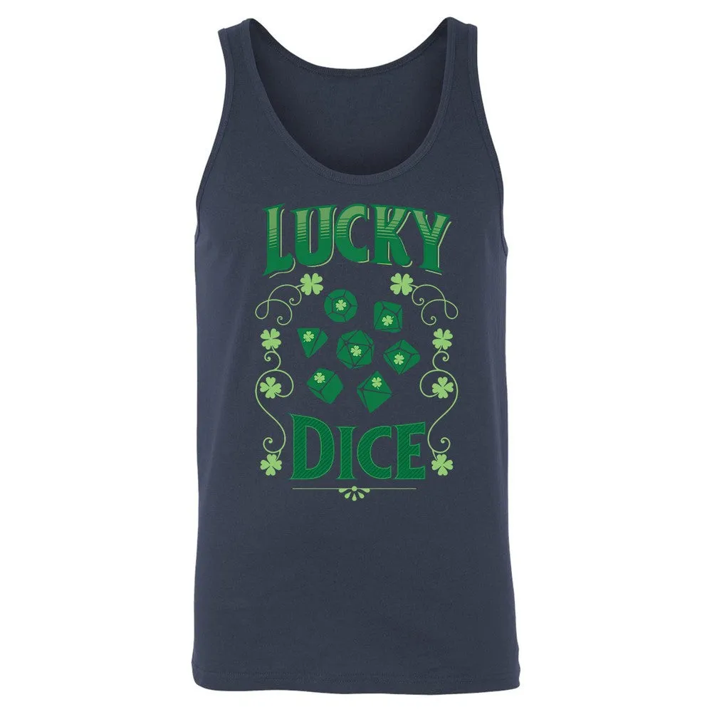 Lucky Dice Unisex Jersey Tank - Navy - 8