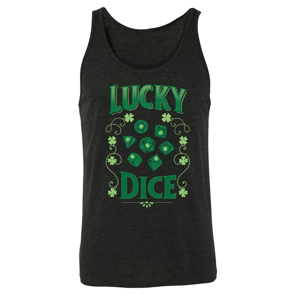 Lucky Dice Unisex Jersey Tank - Charcoal Black Triblend - 5
