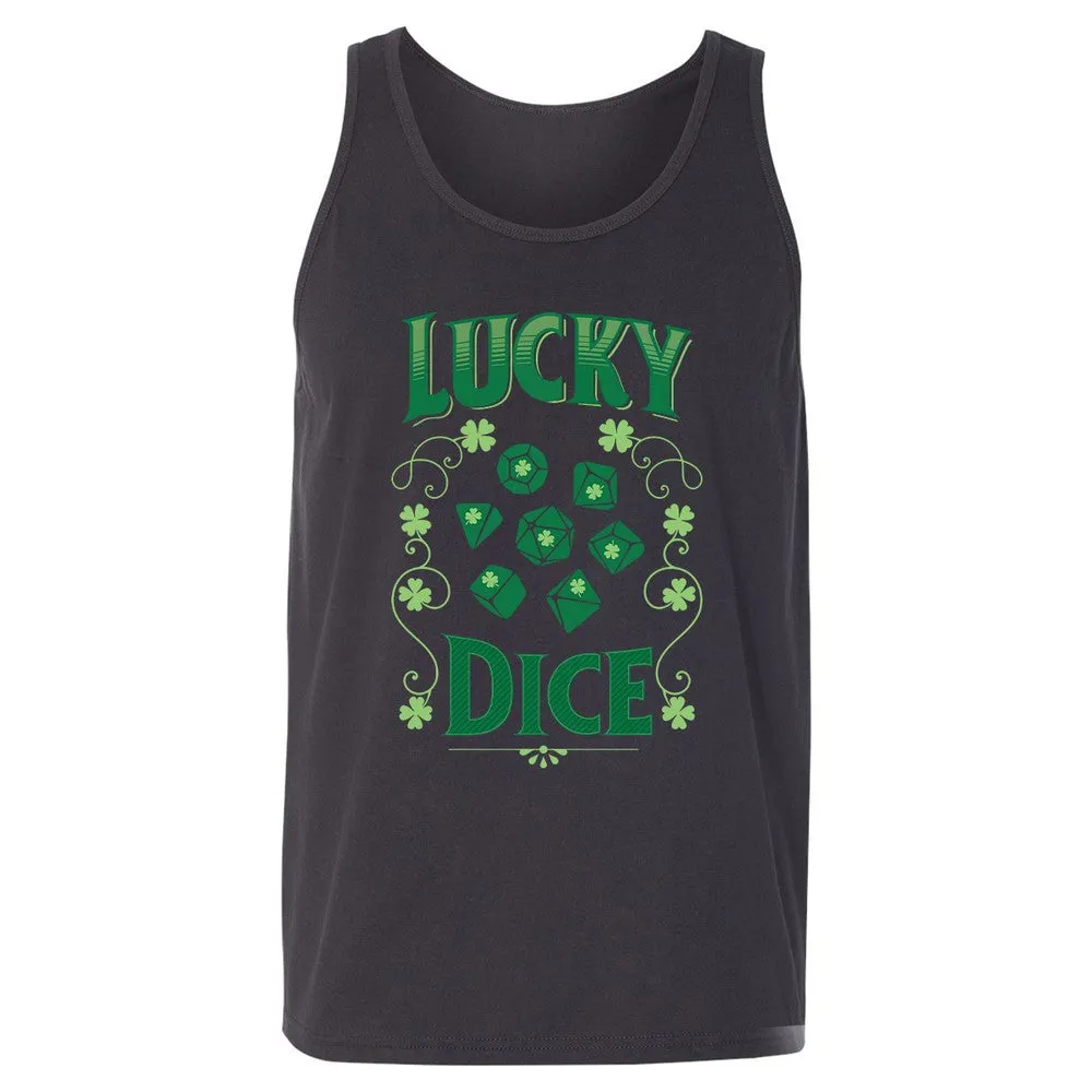 Lucky Dice Unisex Jersey Tank - Dark Grey - 7