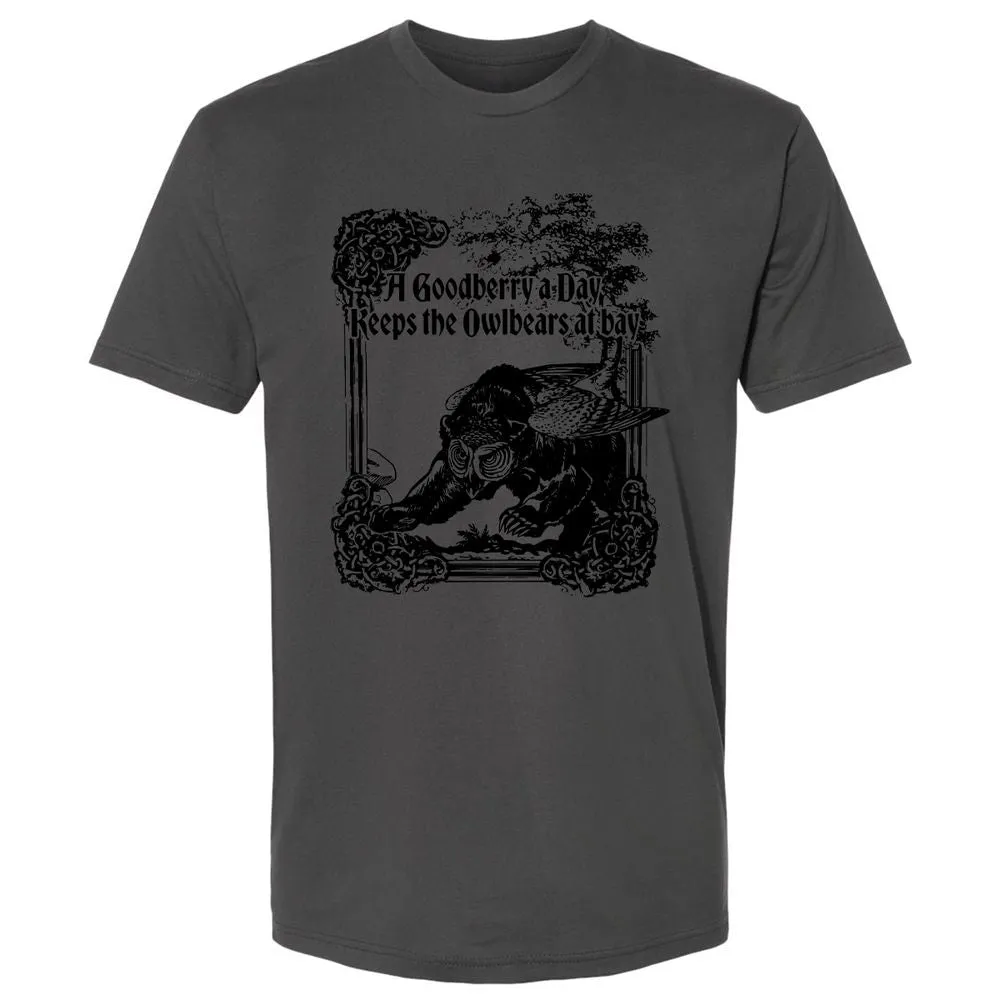A Goodberry A Day Keeps The Owlbears At Bay Premium Unisex T-Shirt - Heavy Metal - 8