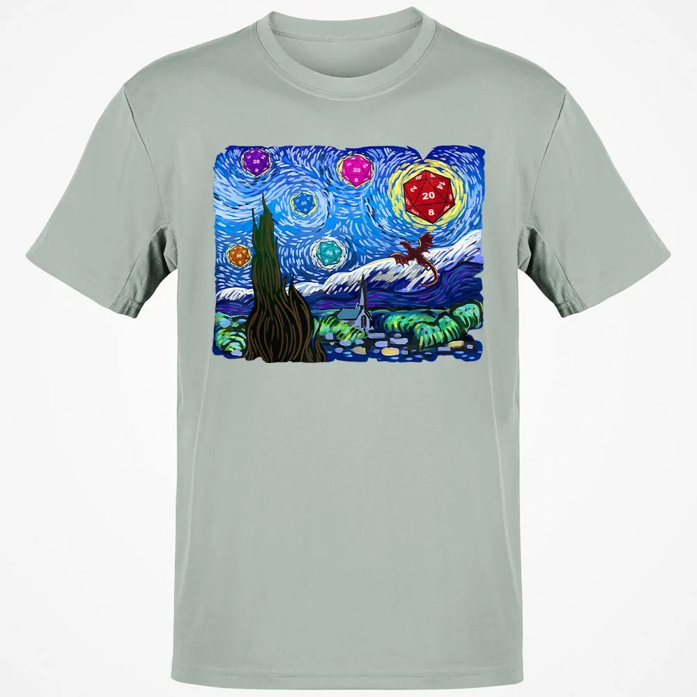 Dragon Starry Night Classic Unisex T-Shirt - Ash - 2