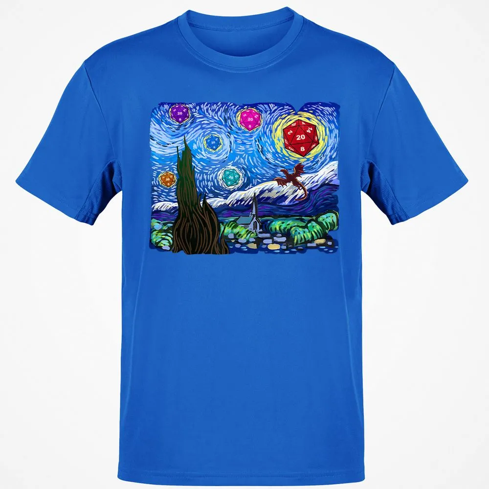 Dragon Starry Night Classic Unisex T-Shirt - Royal - 11