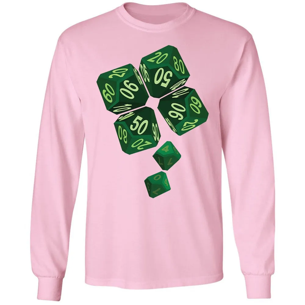Dice Clover Long Sleeve T-Shirt - Light Pink - 3