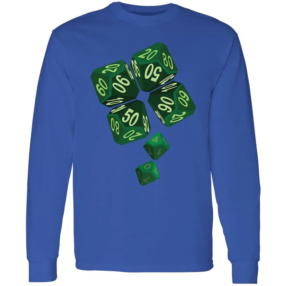 Dice Clover Long Sleeve T-Shirt - Royal - 4