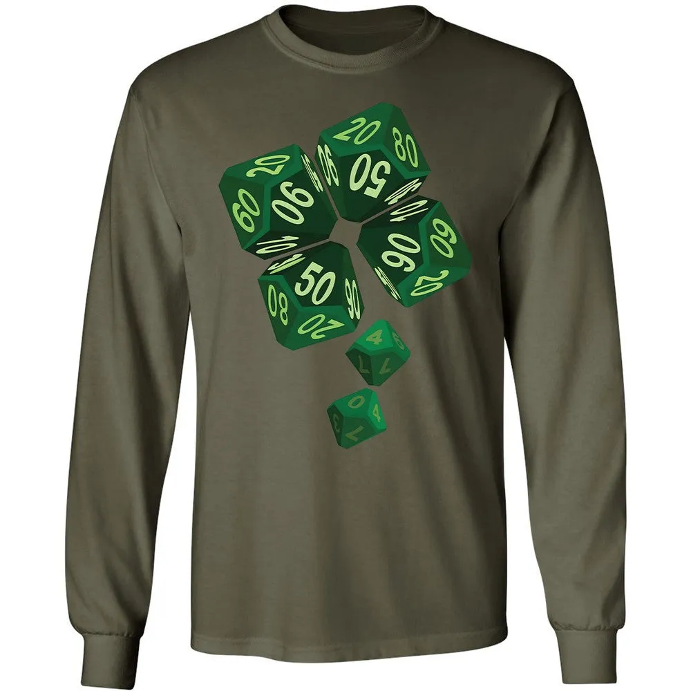 Dice Clover Long Sleeve T-Shirt - Military Green - 7
