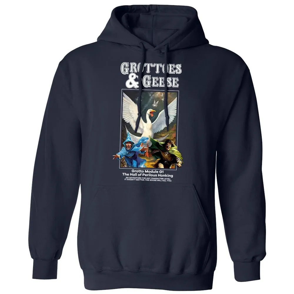 Grottoes & Geese Classic Unisex Hoodie - Navy - 2