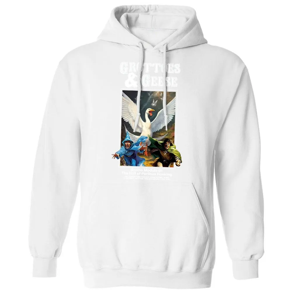 Grottoes & Geese Classic Unisex Hoodie - White - 11