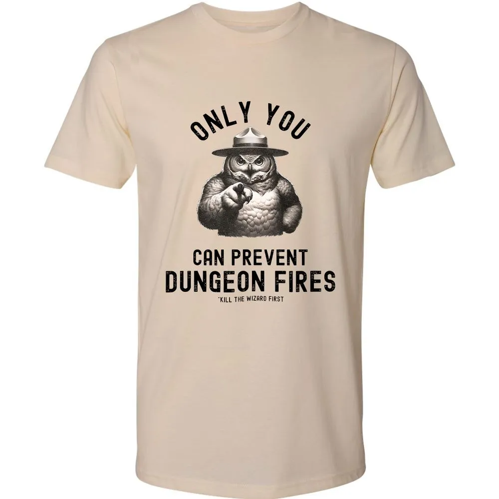 Only You Can Prevent Dungeon Fires Premium Unisex T-Shirt - Cream - 2