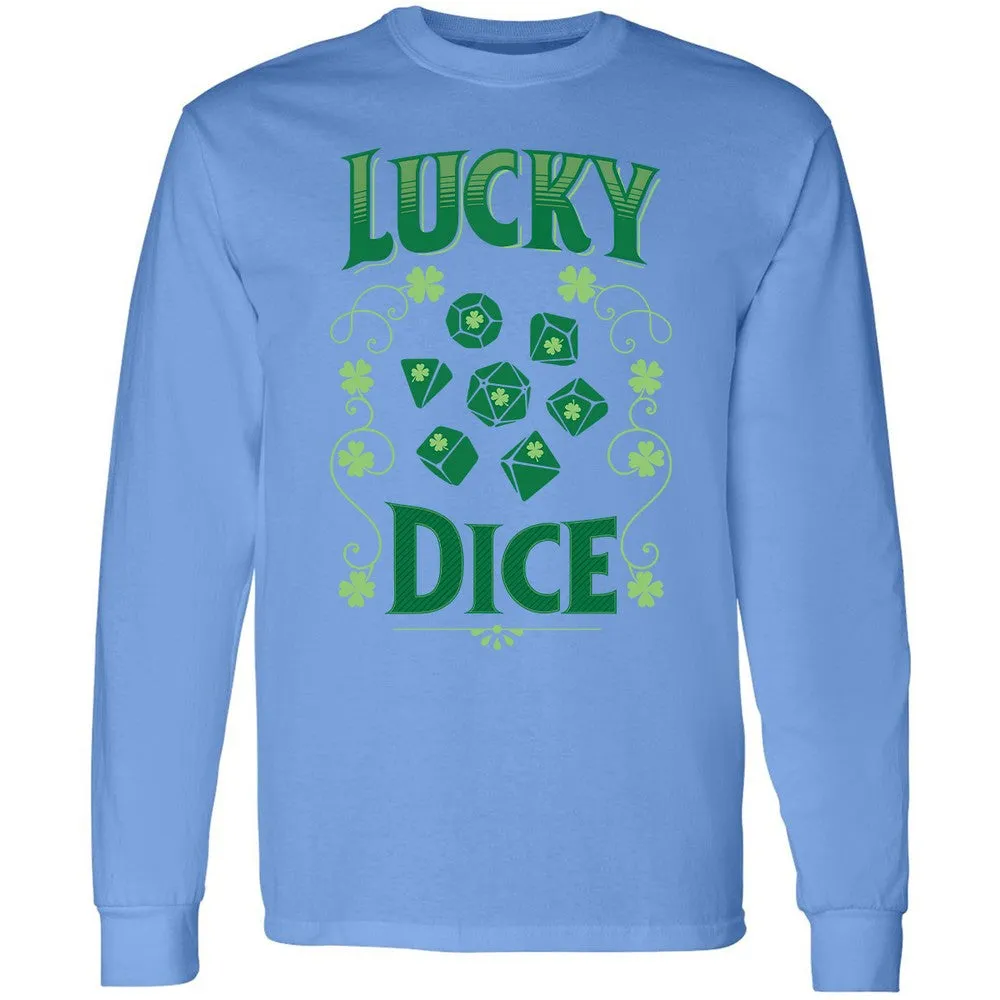 Lucky Dice Long Sleeve T-Shirt - Carolina Blue - 2
