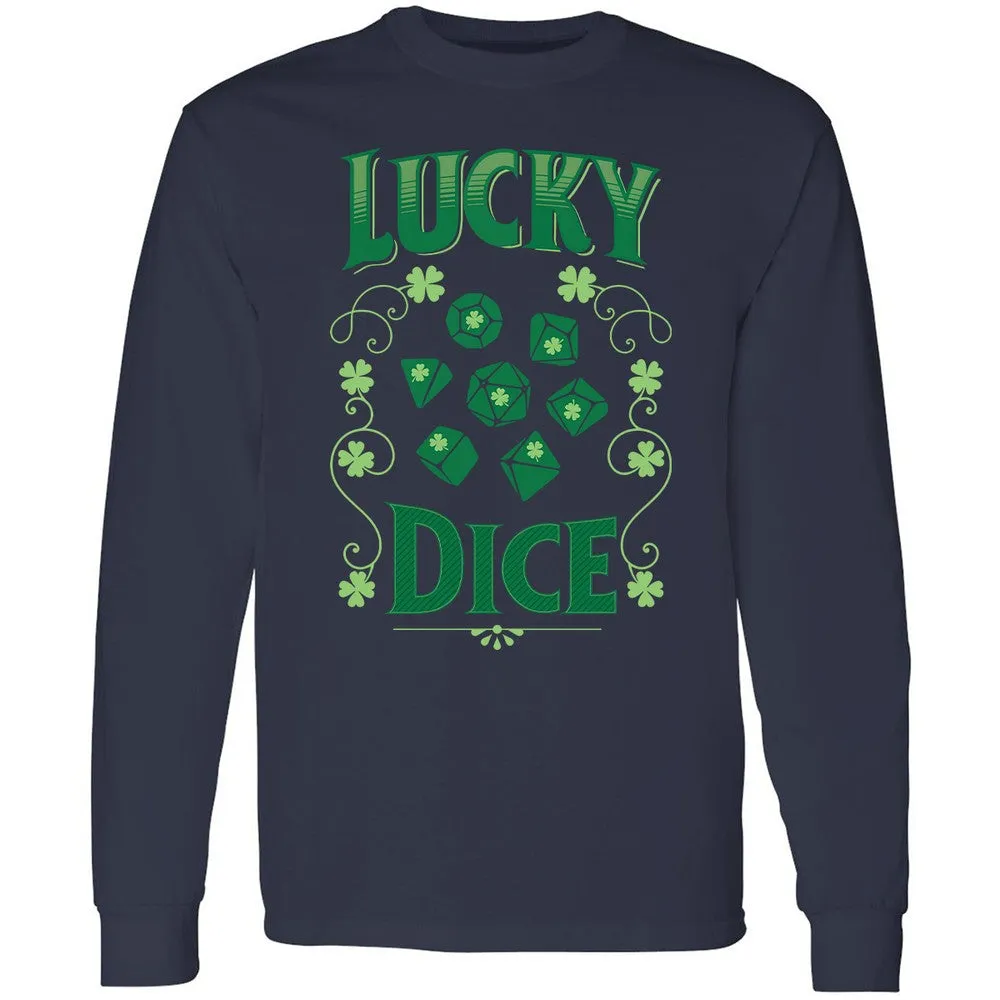 Lucky Dice Long Sleeve T-Shirt - Navy - 12