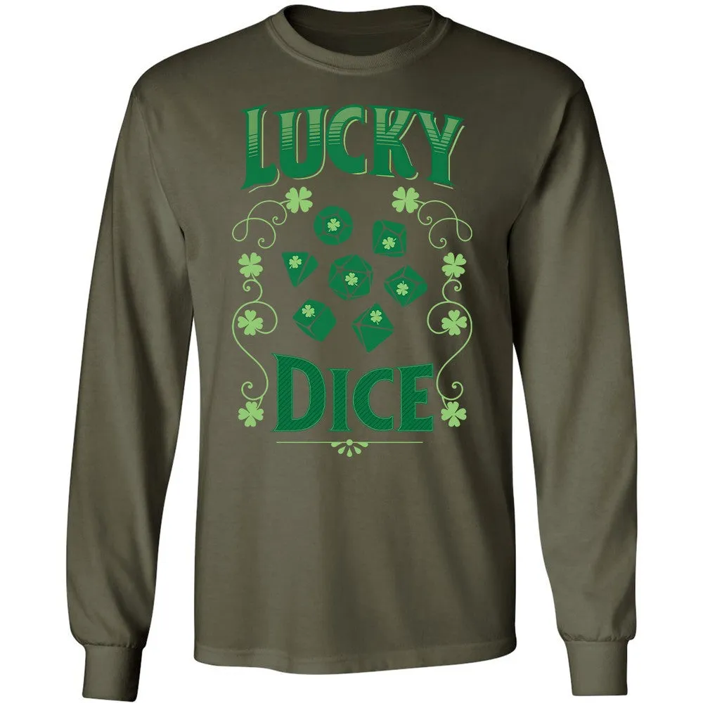 Lucky Dice Long Sleeve T-Shirt - Military Green - 7