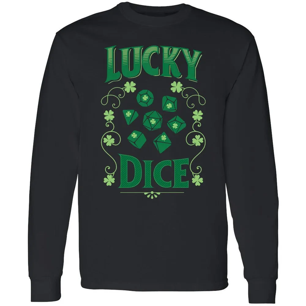Lucky Dice Long Sleeve T-Shirt - Black - 16