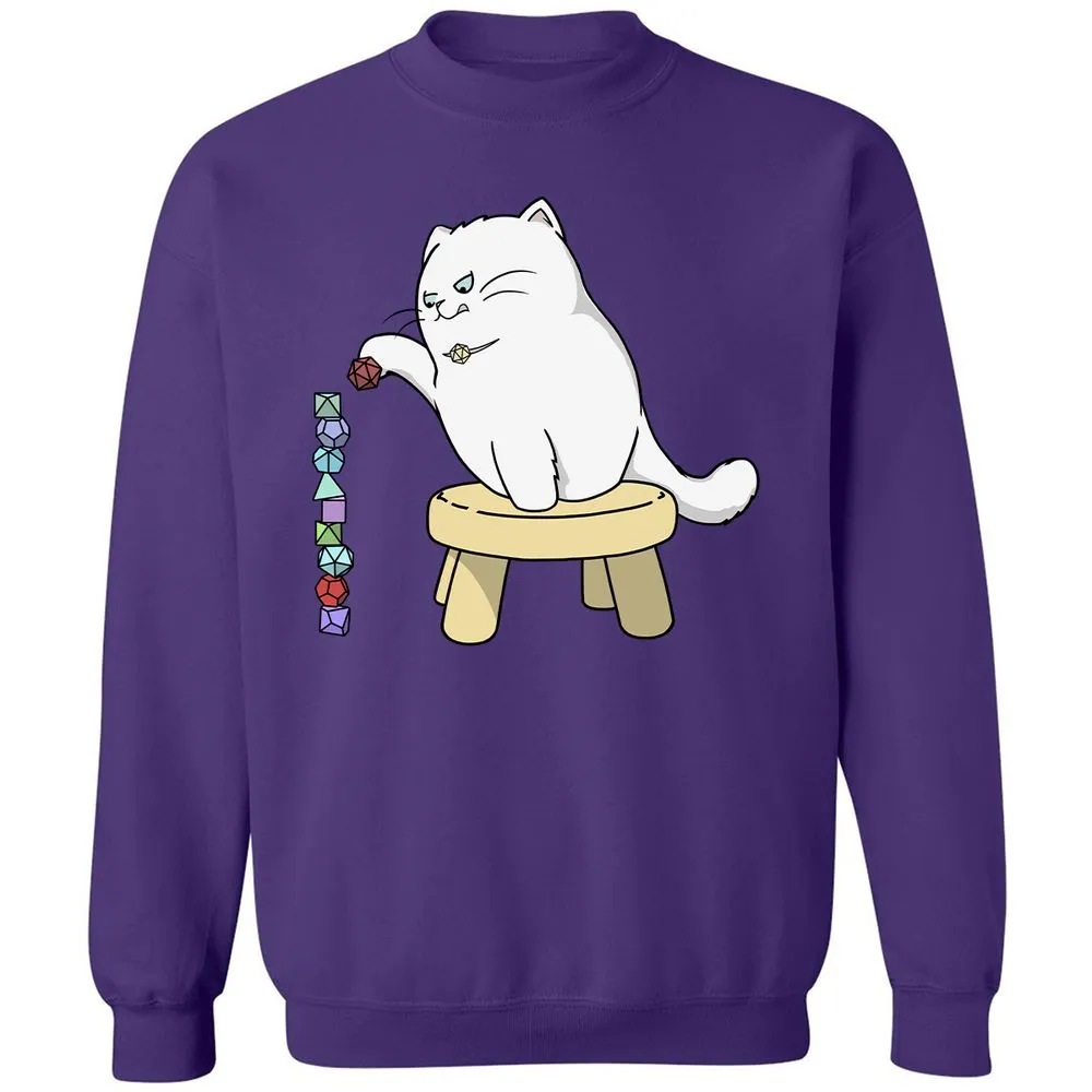 Cat Stacking Dice Classic Unisex Sweatshirt - Purple - 6