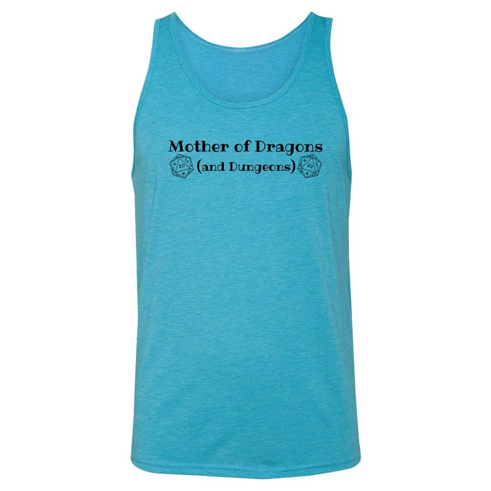 Mother Of Dragons Unisex Jersey Tank - Aqua Triblend - 3