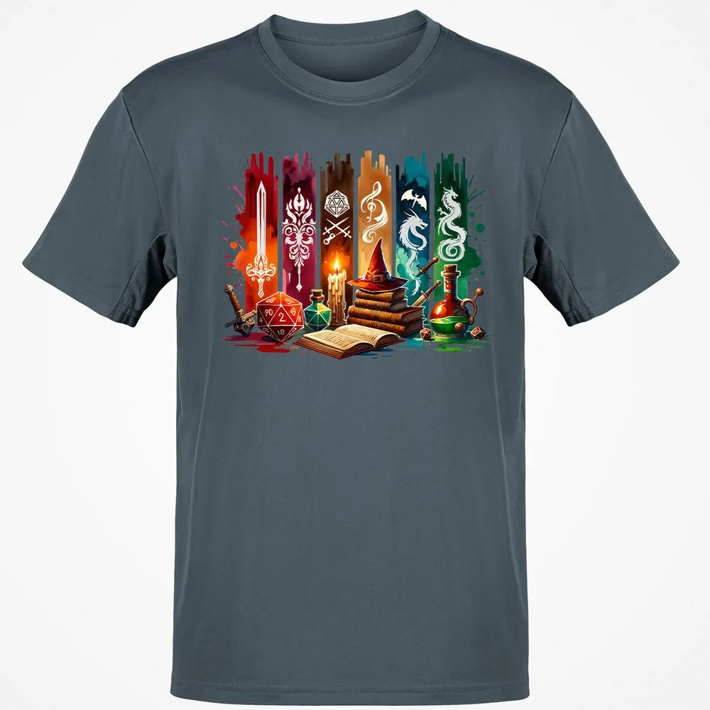 DnD Classes Classic Unisex T-Shirt - Charcoal - 3