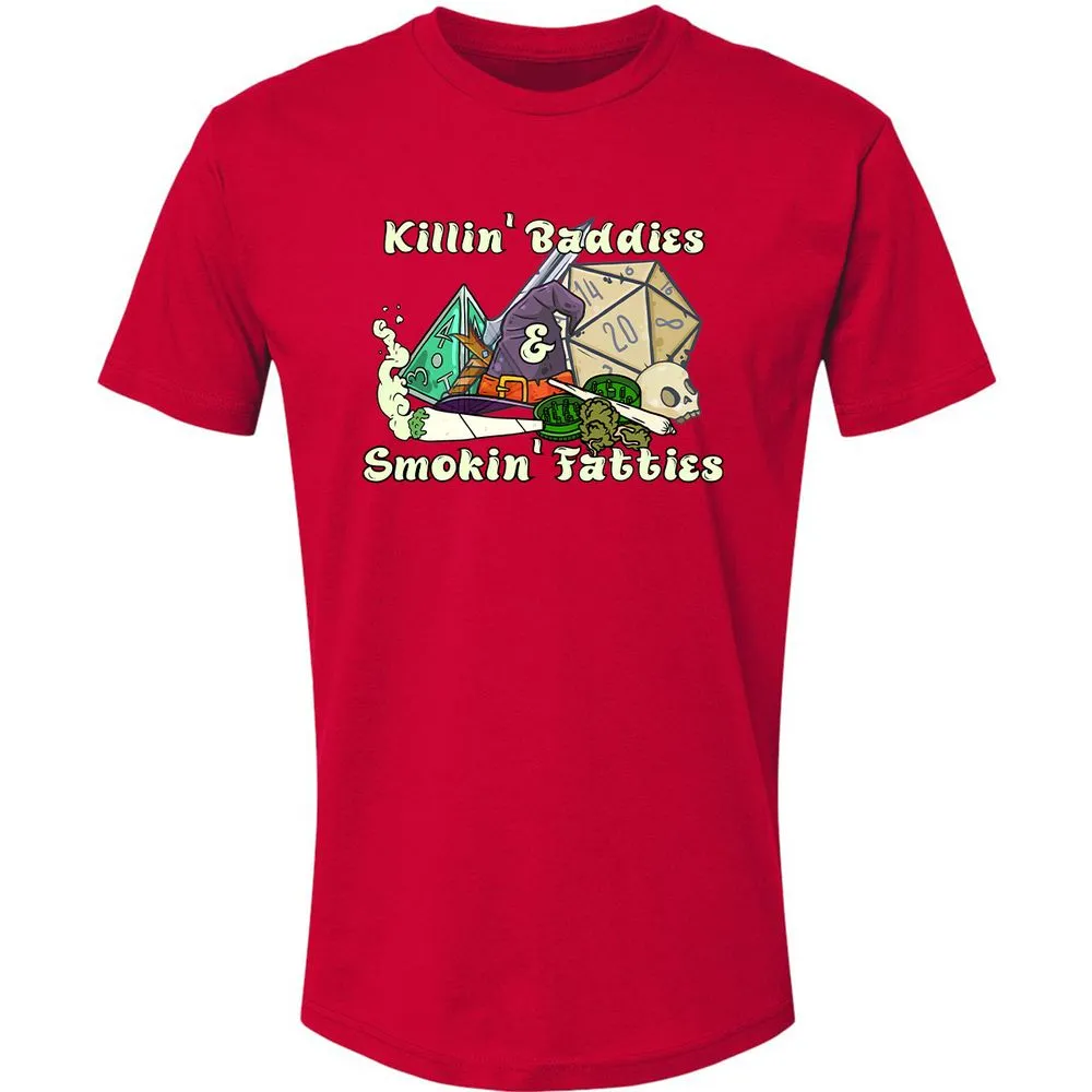 Killin' Baddies Smokin' Fatties Premium Unisex T-Shirt - Red - 6