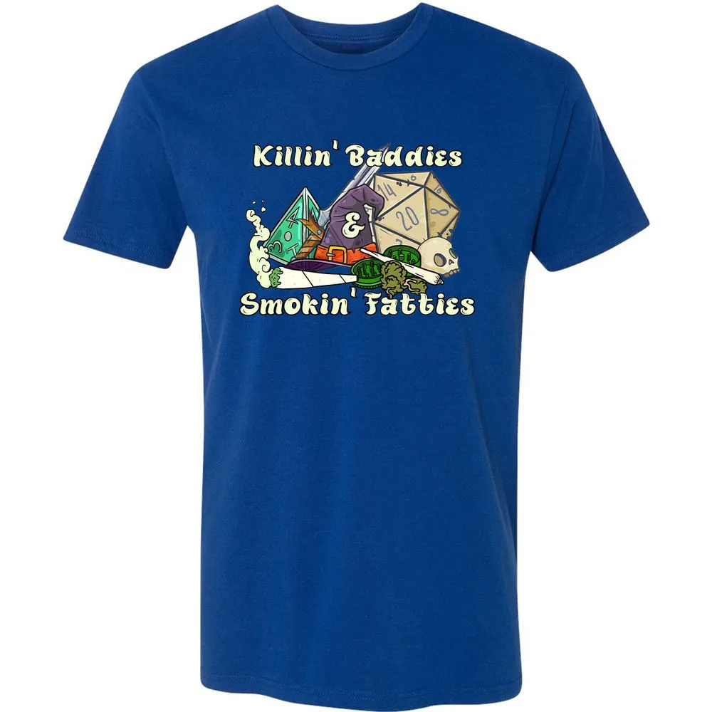 Killin' Baddies Smokin' Fatties Premium Unisex T-Shirt - Royal - 10