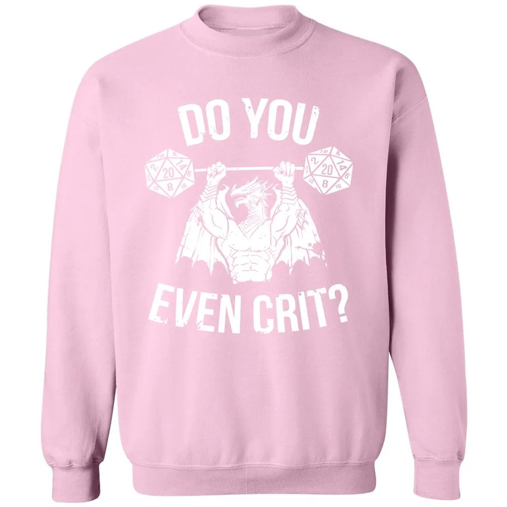 Do You Even Crit Classic Unisex Sweatshirt - Light Pink - 3