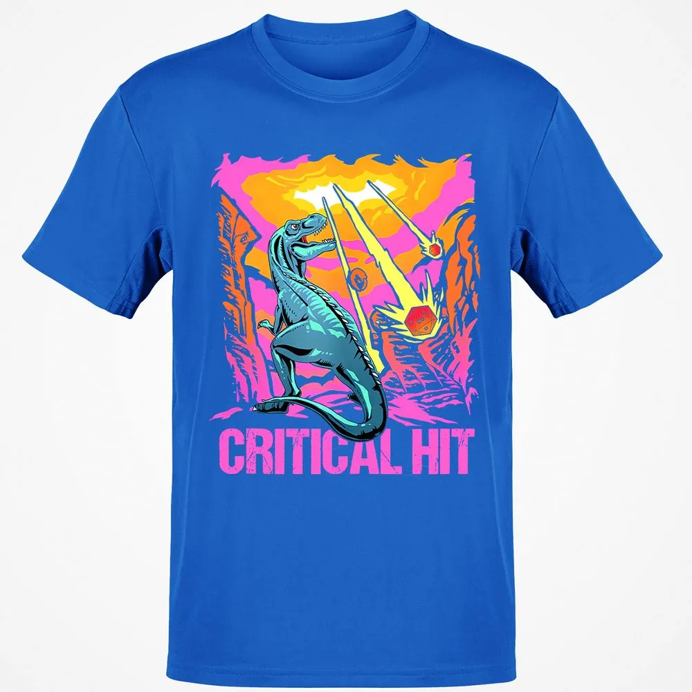 Dinosaur Critical Hit Classic Unisex T-Shirt - Royal - 11