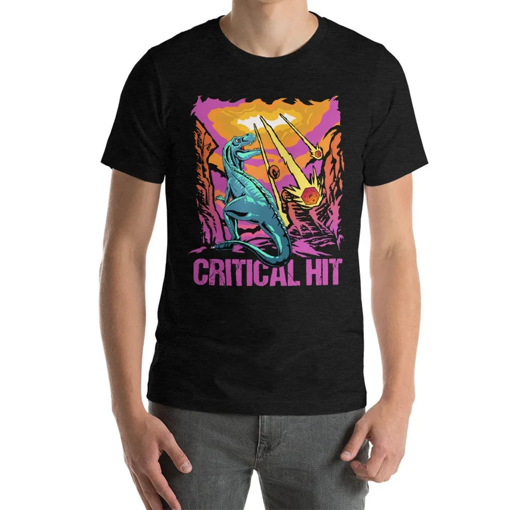 Dinosaur Critical Hit Classic Unisex T-Shirt - 1