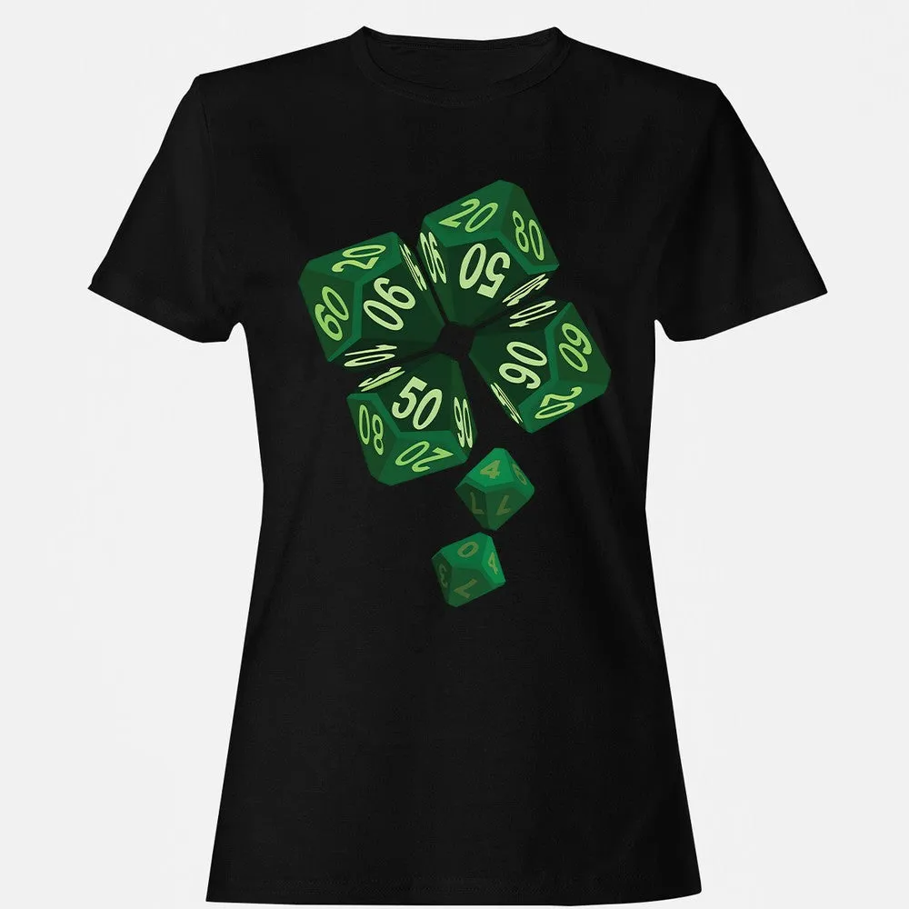 Dice Clover Women's T-Shirt - Black - 16