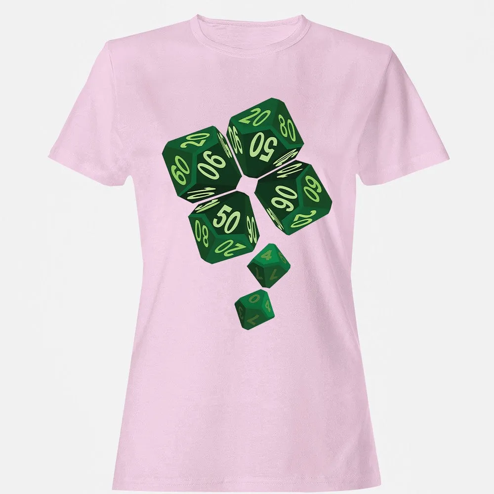 Dice Clover Women's T-Shirt - Light Pink - 9