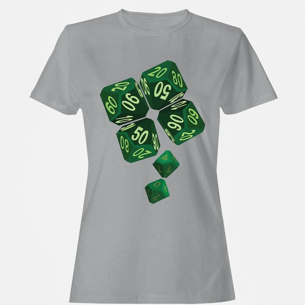 Dice Clover Women's T-Shirt - Sport Grey - 15