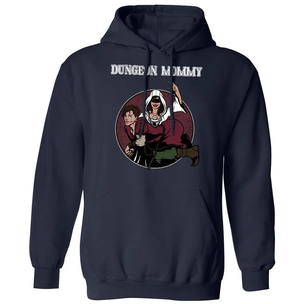 Dominant Dungeon Mommy Classic Unisex Hoodie - Navy - 2
