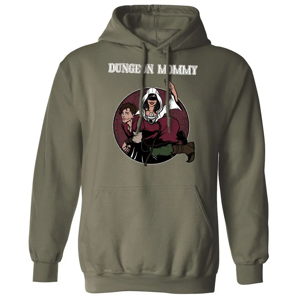 Dominant Dungeon Mommy Classic Unisex Hoodie - Military Green - 4