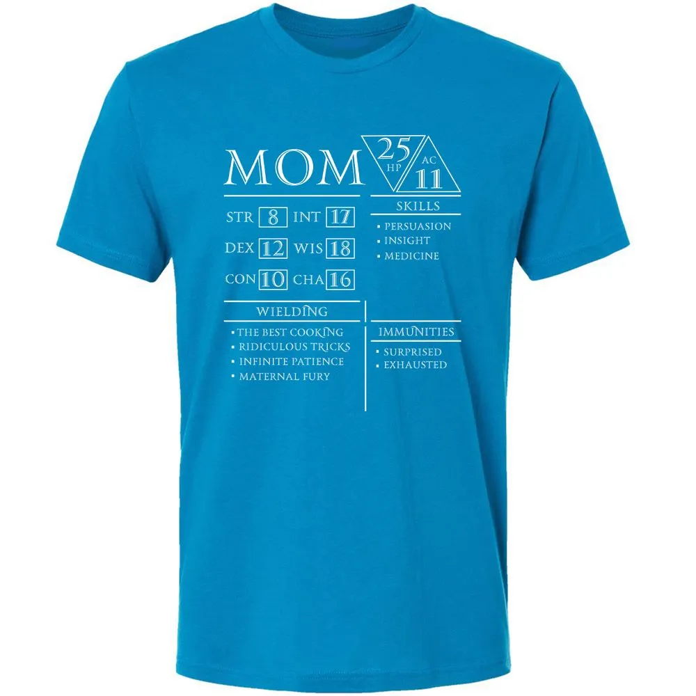 Mom Stats - Turquoise - 16