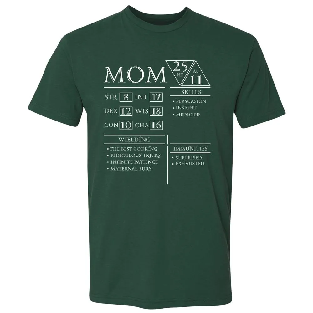Mom Stats - Forest Green - 13