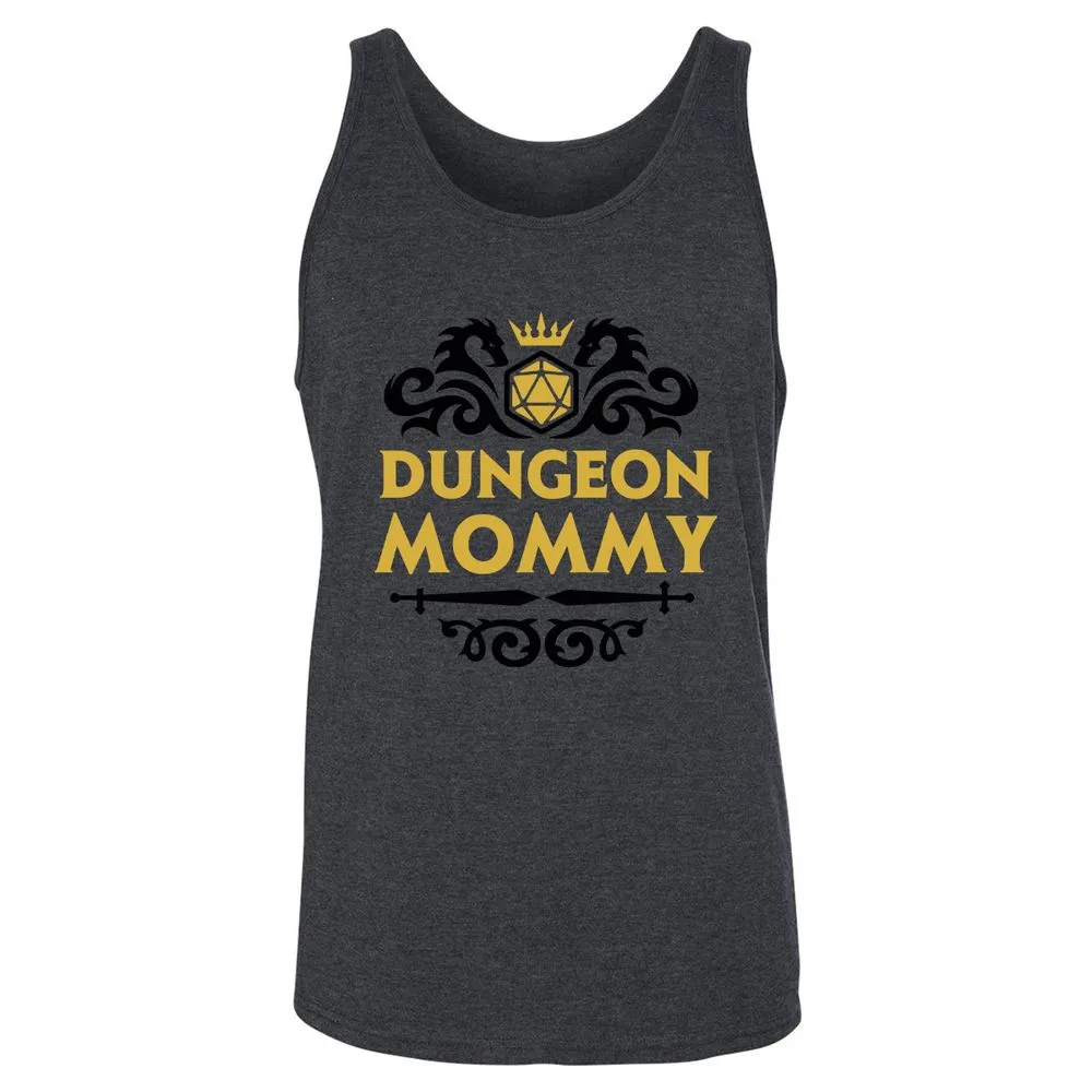 Dungeon Mommy Unisex Jersey Tank - Dark Grey Heather - 6