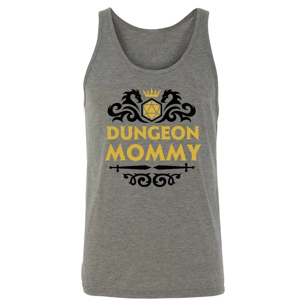 Dungeon Mommy Unisex Jersey Tank - Grey Triblend - 2