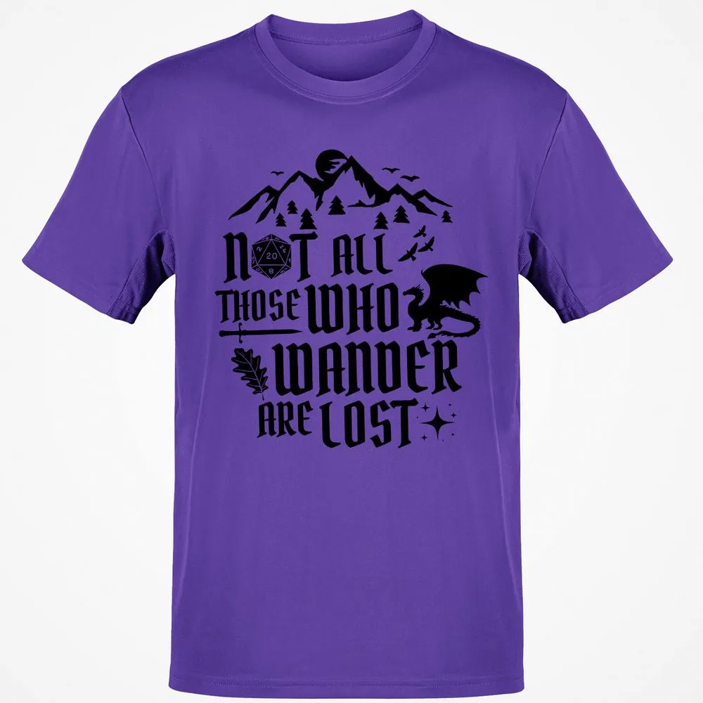 Not All Those Who Wander Are Lost Classic Unisex T-Shirt - Purple - 9