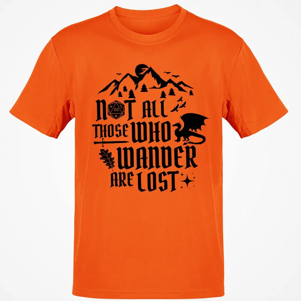 Not All Those Who Wander Are Lost Classic Unisex T-Shirt - Orange - 8
