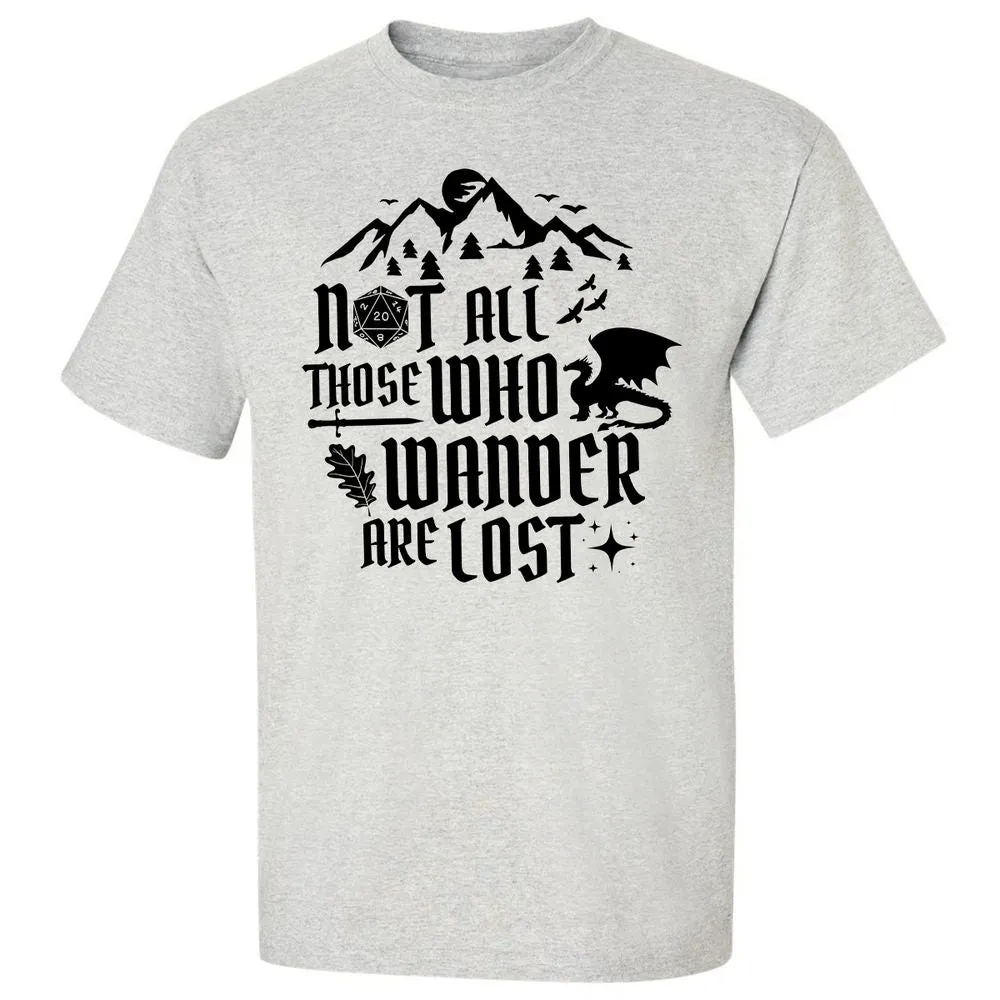 Not All Those Who Wander Are Lost Classic Unisex T-Shirt - Ash - 2