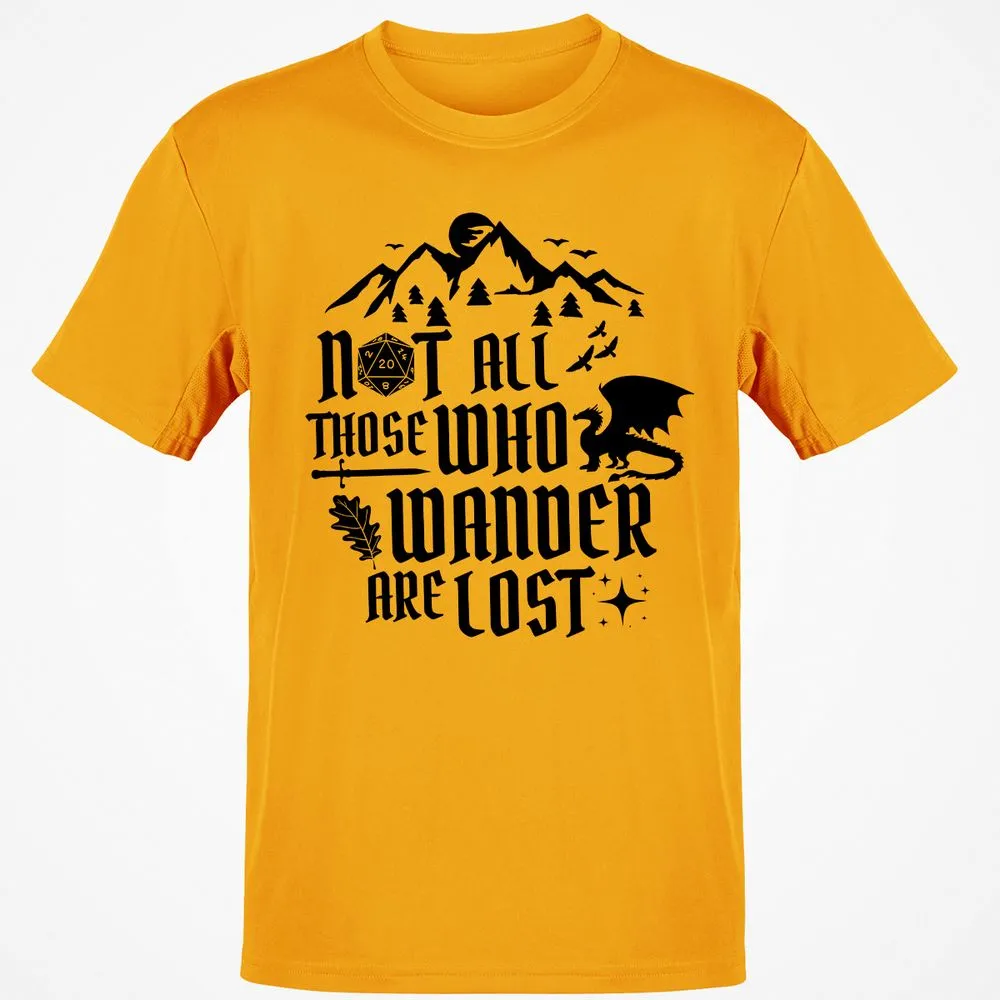 Not All Those Who Wander Are Lost Classic Unisex T-Shirt - Gold - 4