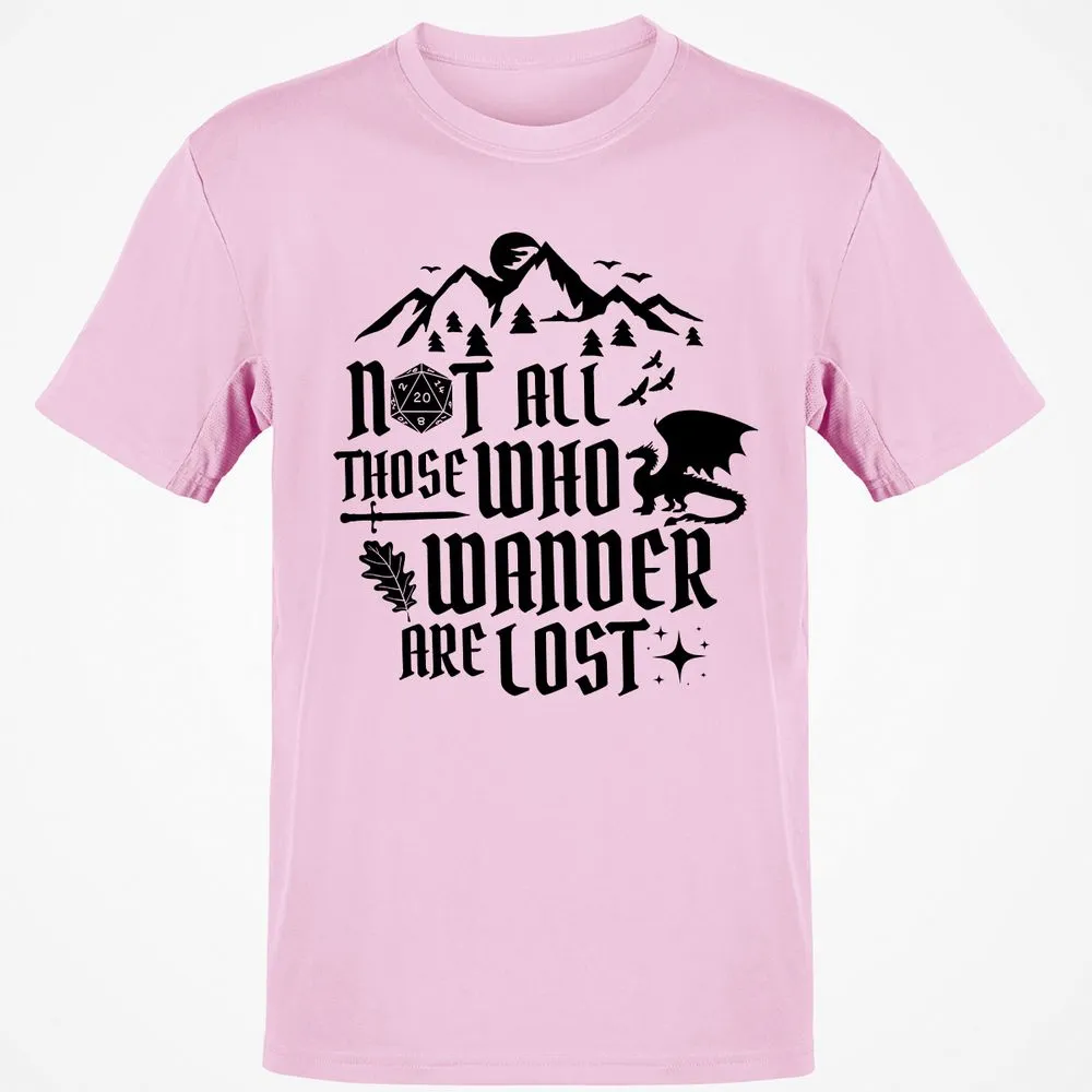Not All Those Who Wander Are Lost Classic Unisex T-Shirt - Light Pink - 5