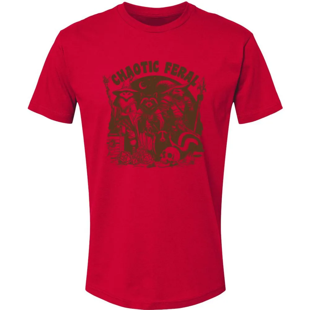 Raccoon Chaotic Feral Premium Unisex T-Shirt - Red - 6