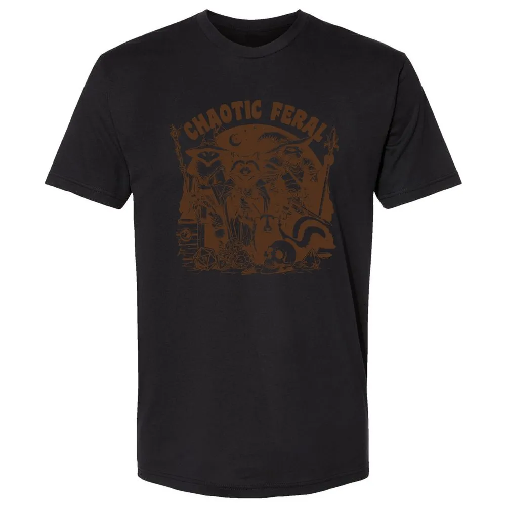Raccoon Chaotic Feral Premium Unisex T-Shirt - Black - 16
