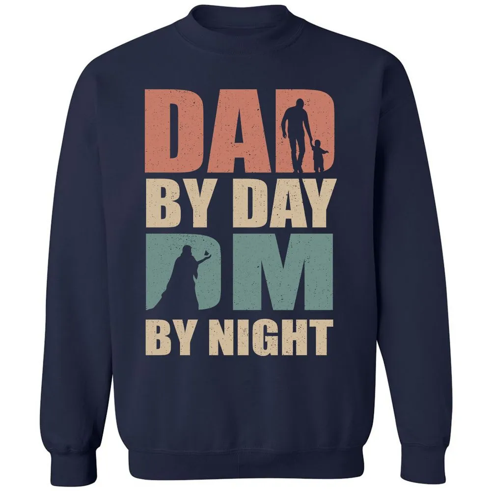 Dad By Day DM By Night - Navy - 2