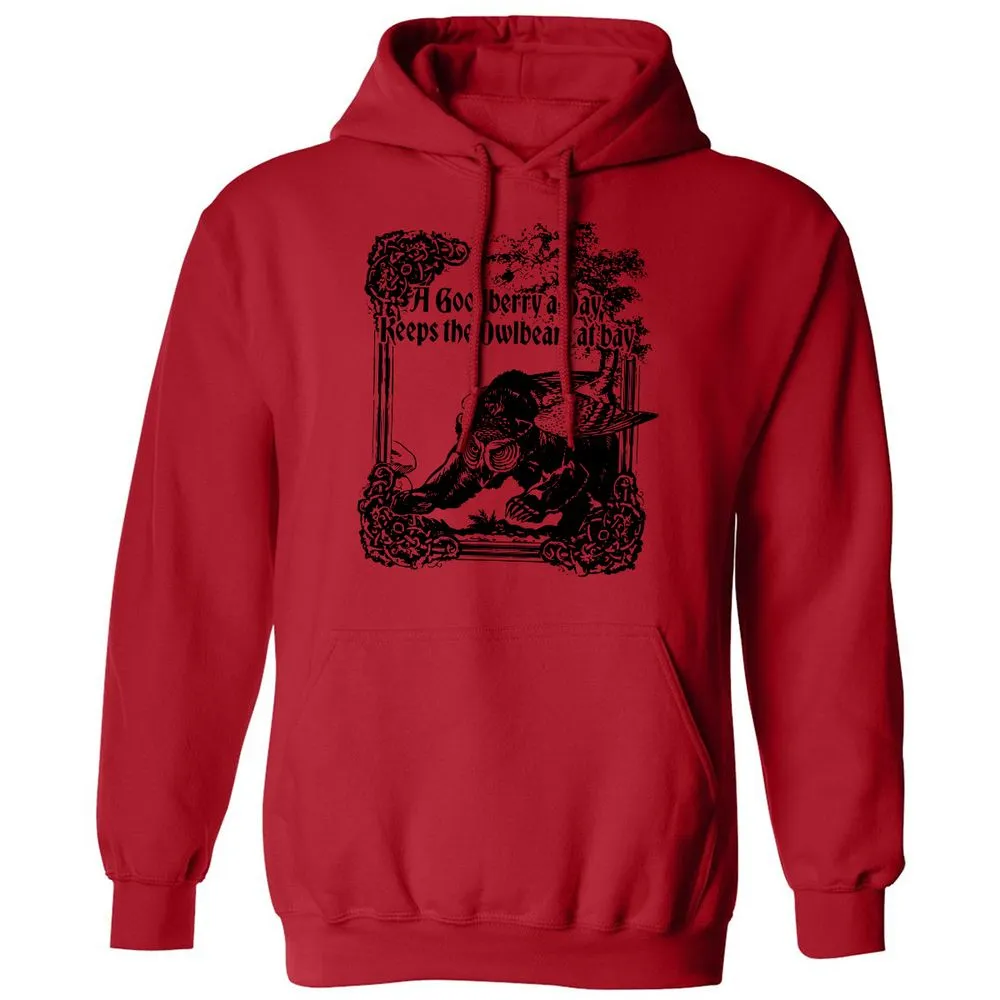 A Goodberry A Day Keeps The Owlbears At Bay Classic Unisex Hoodie - Red - 5